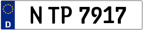 Trailer License Plate
